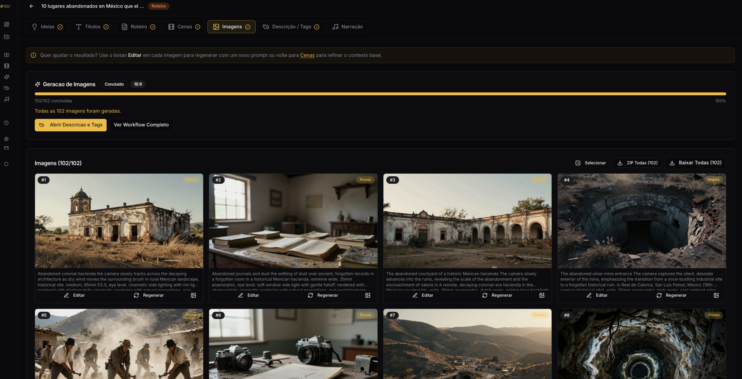 DarkScript AI - Geração de Imagens